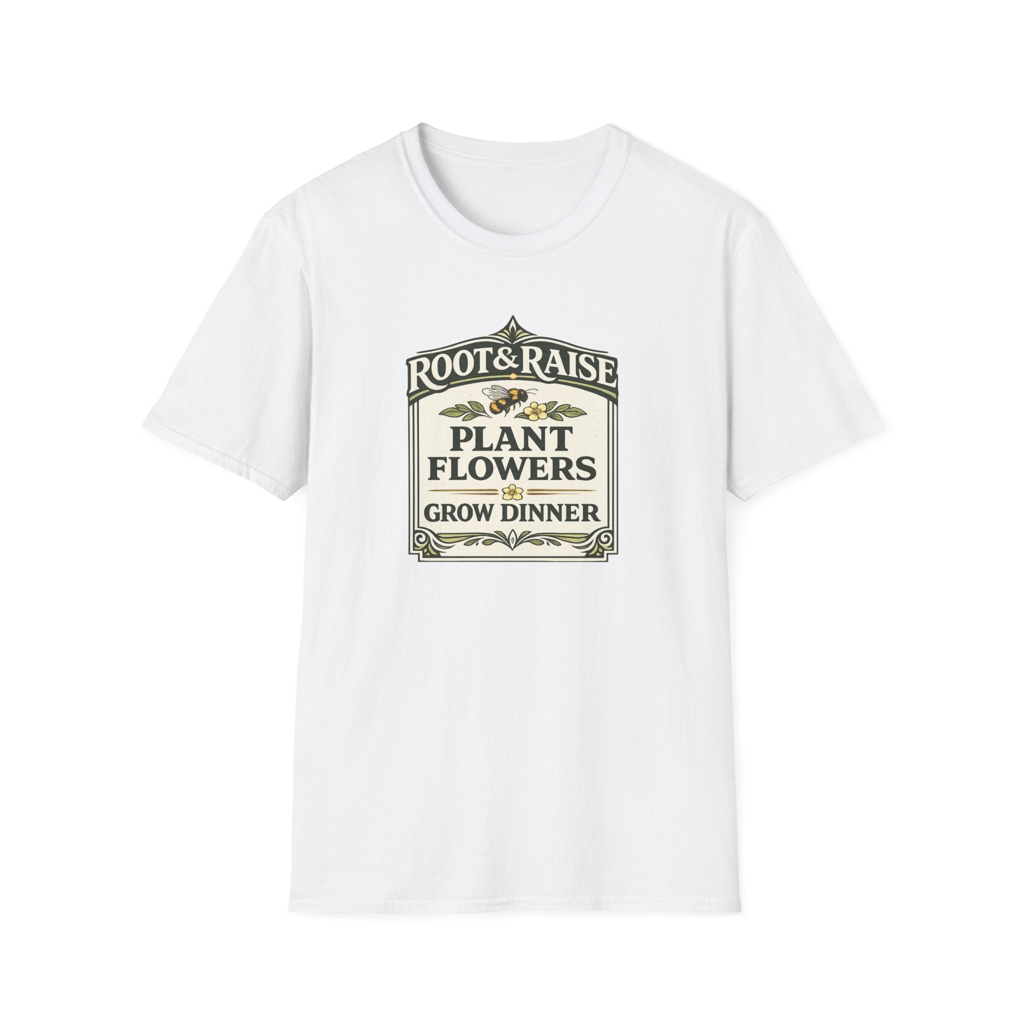 Plant Flowers Grow Dinner T-Shirt - Vintage