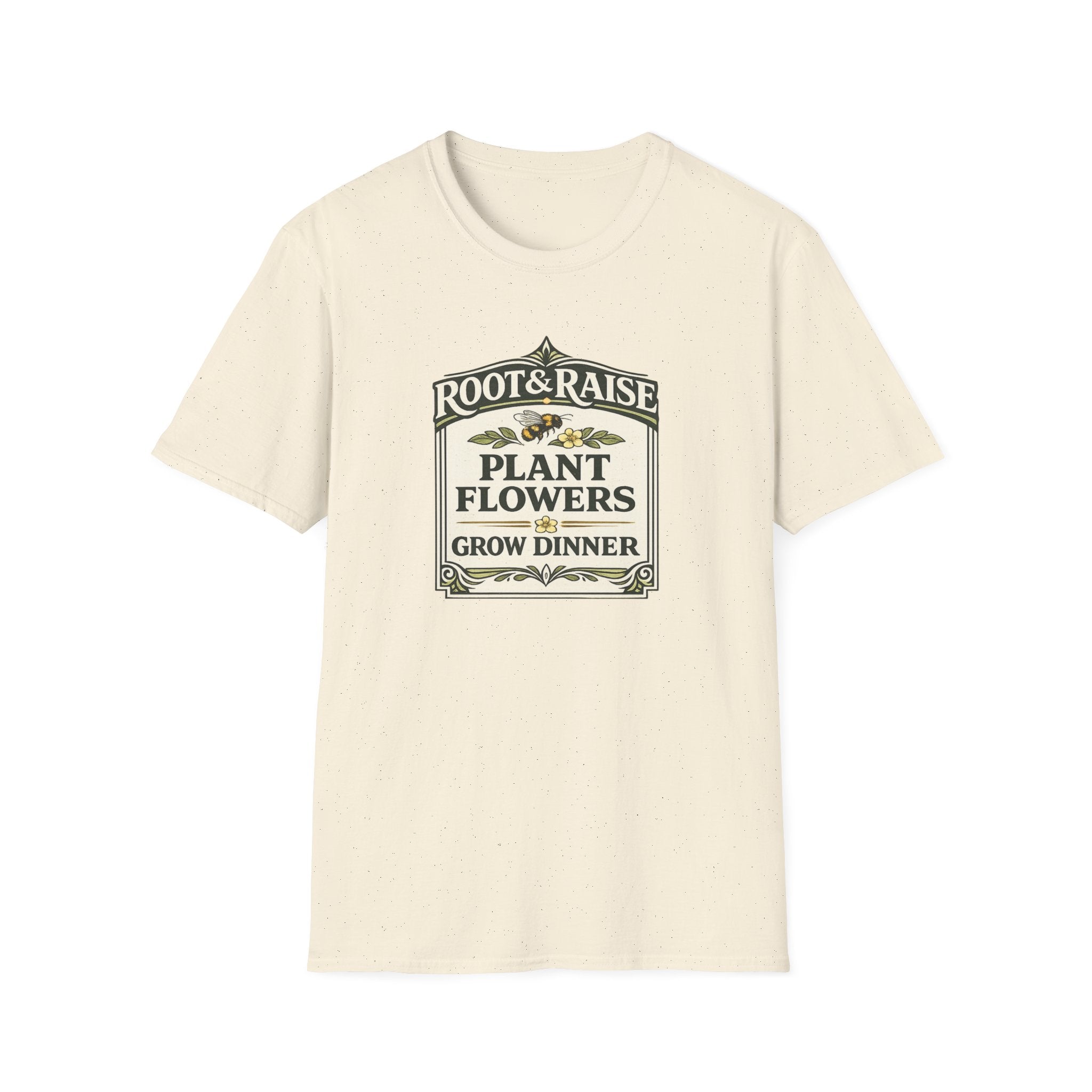Plant Flowers Grow Dinner T-Shirt - Vintage