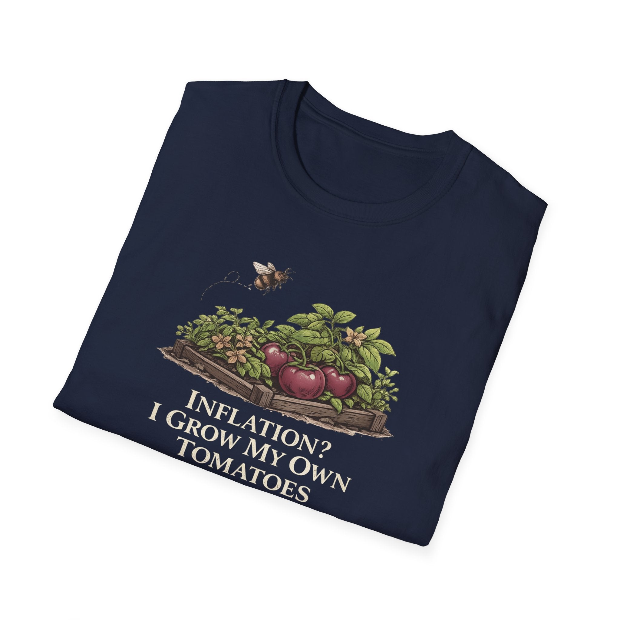 Inflation? I Grow My Own Tomatoes T-Shirt - Dark