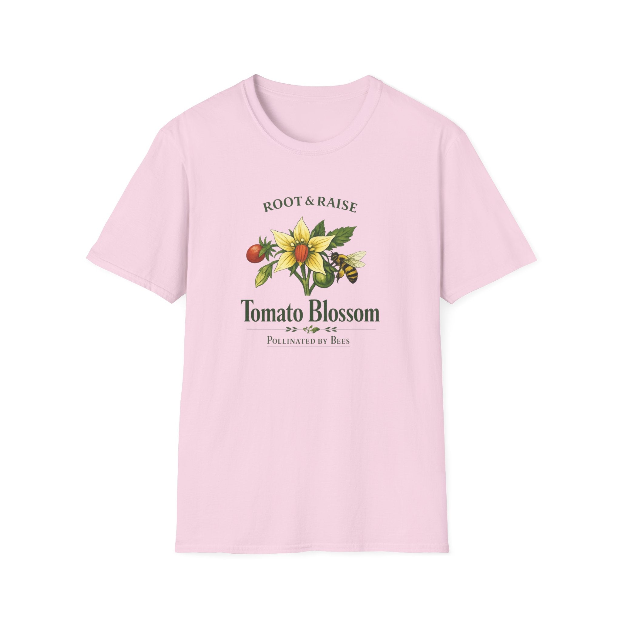 Tomato Blossom Pollinated By Bees T-Shirt