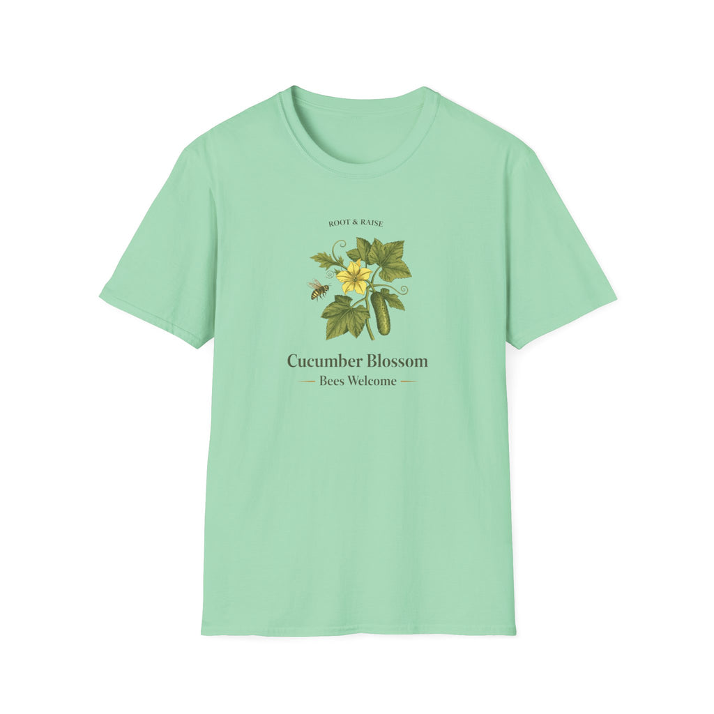 Cucumber Blossom Bees Welcome T-Shirt