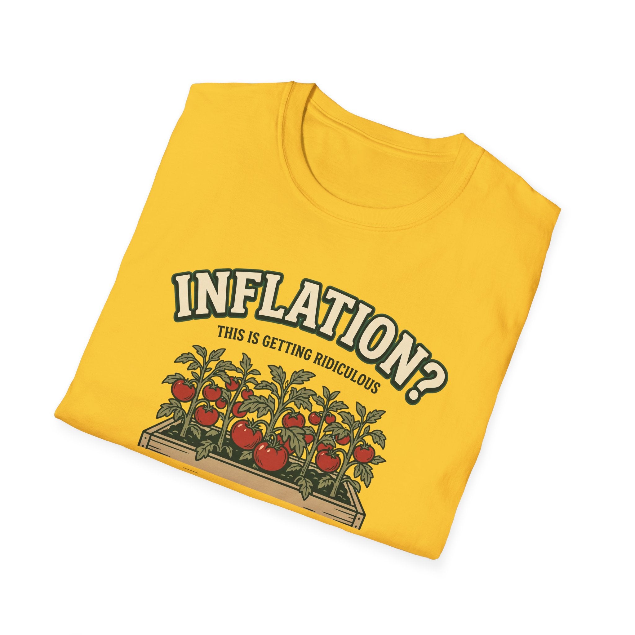 Inflation? I Grow My Own Tomatoes T-Shirt - Ridiculous Light