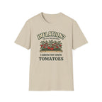 Inflation? I Grow My Own Tomatoes T-Shirt - Ridiculous Light