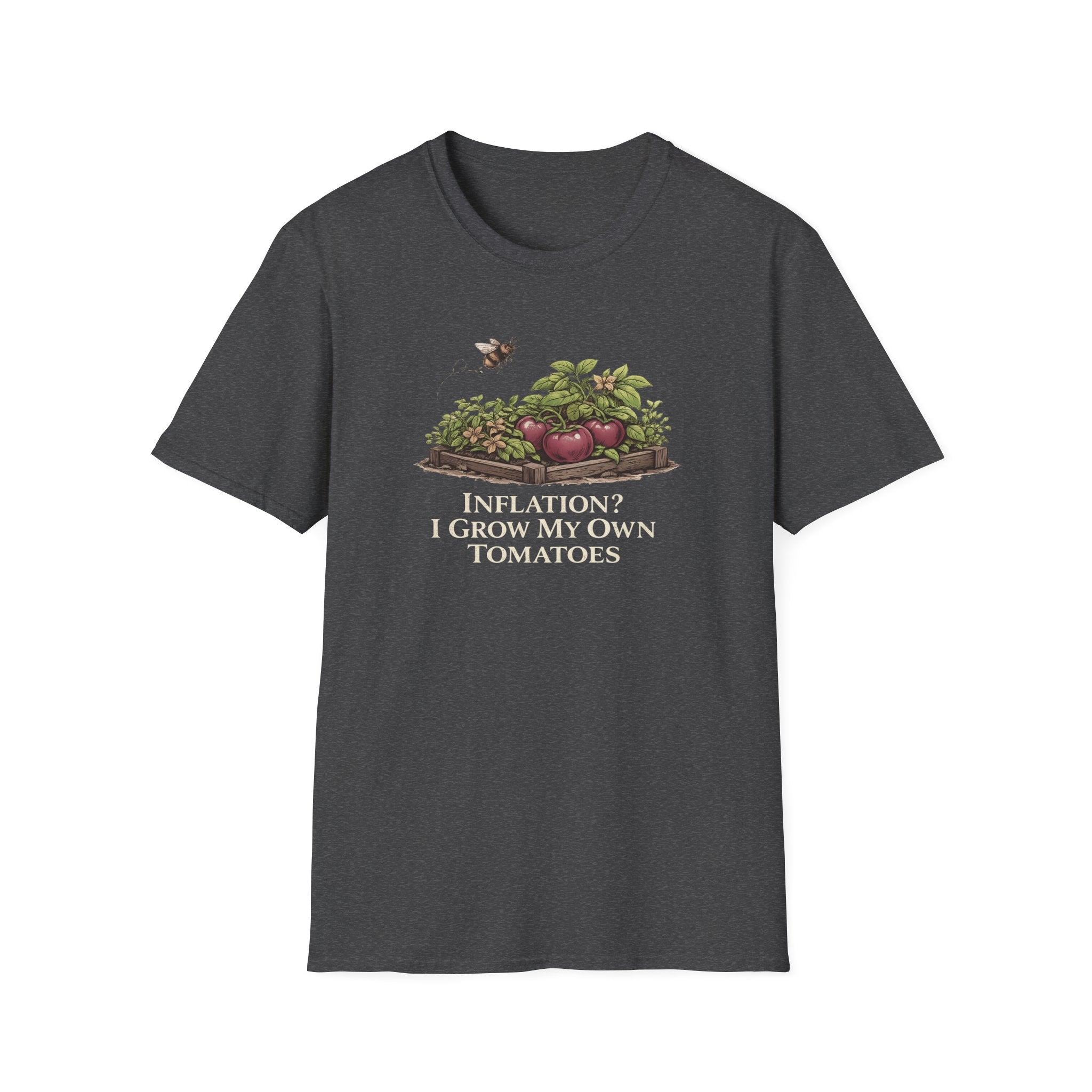 Inflation? I Grow My Own Tomatoes T-Shirt - Dark
