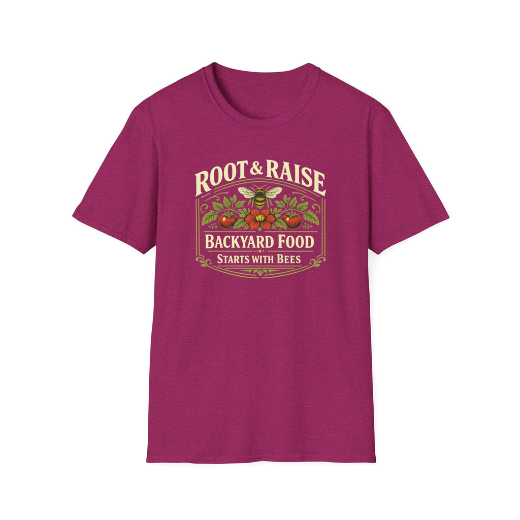 Backyard Food Starts With Bees T-Shirt - Vintage