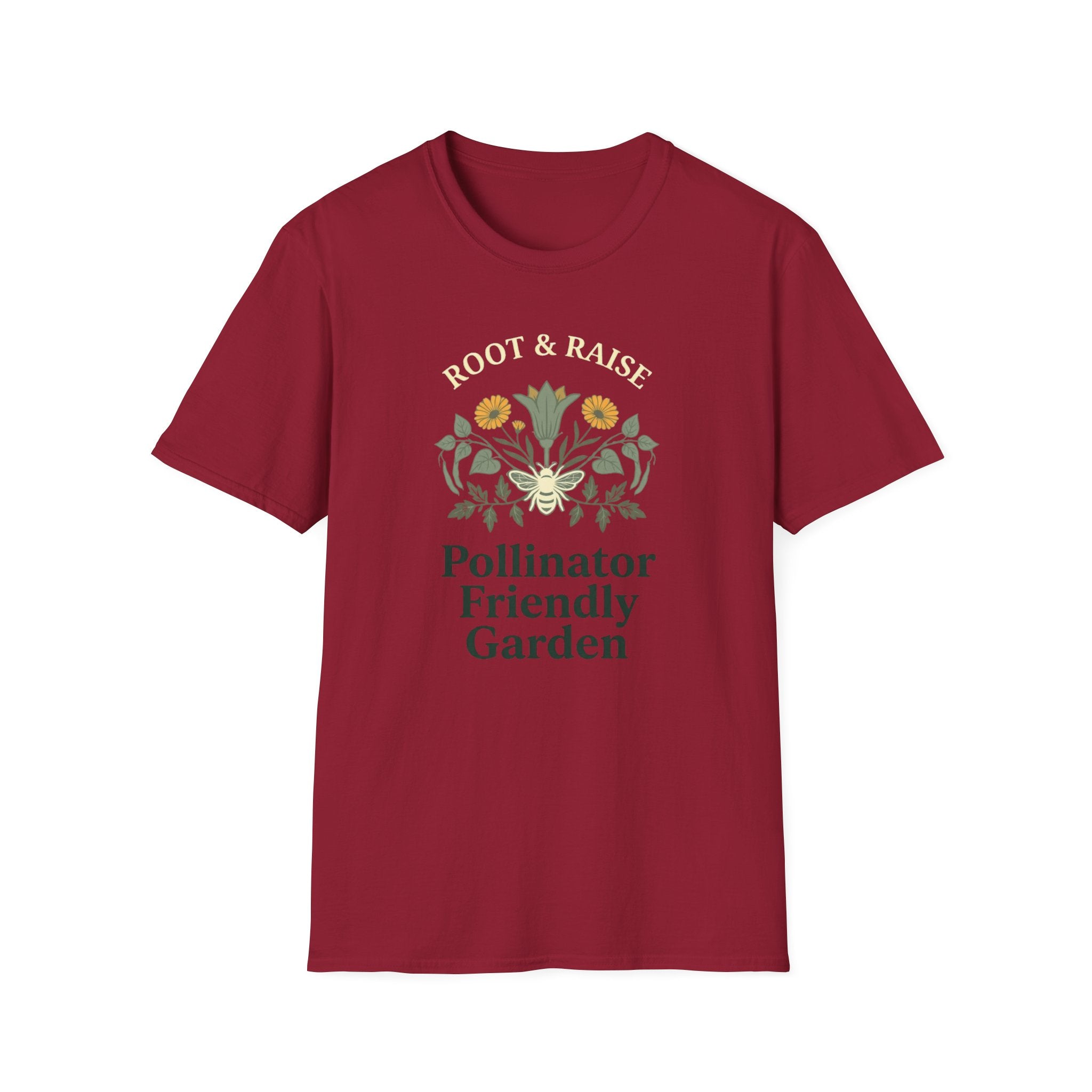 Pollinator Friendly Garden T-Shirt - Sketch