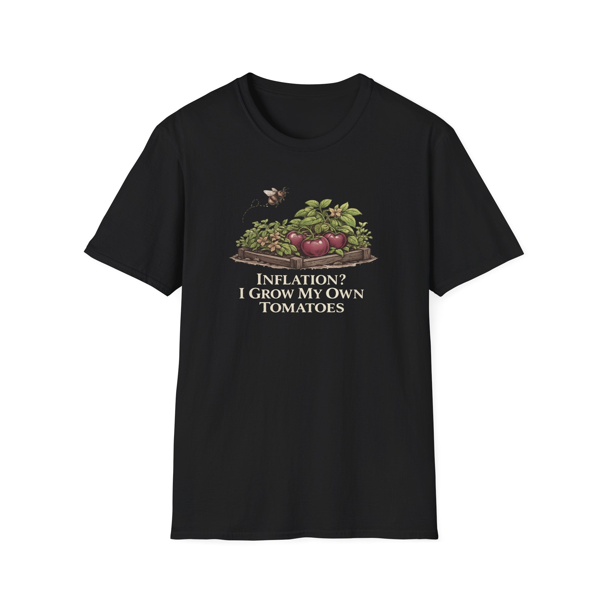 Inflation? I Grow My Own Tomatoes T-Shirt - Dark