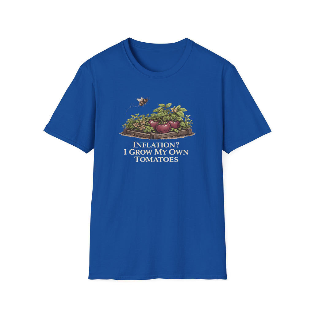 Inflation? I Grow My Own Tomatoes T-Shirt - Dark