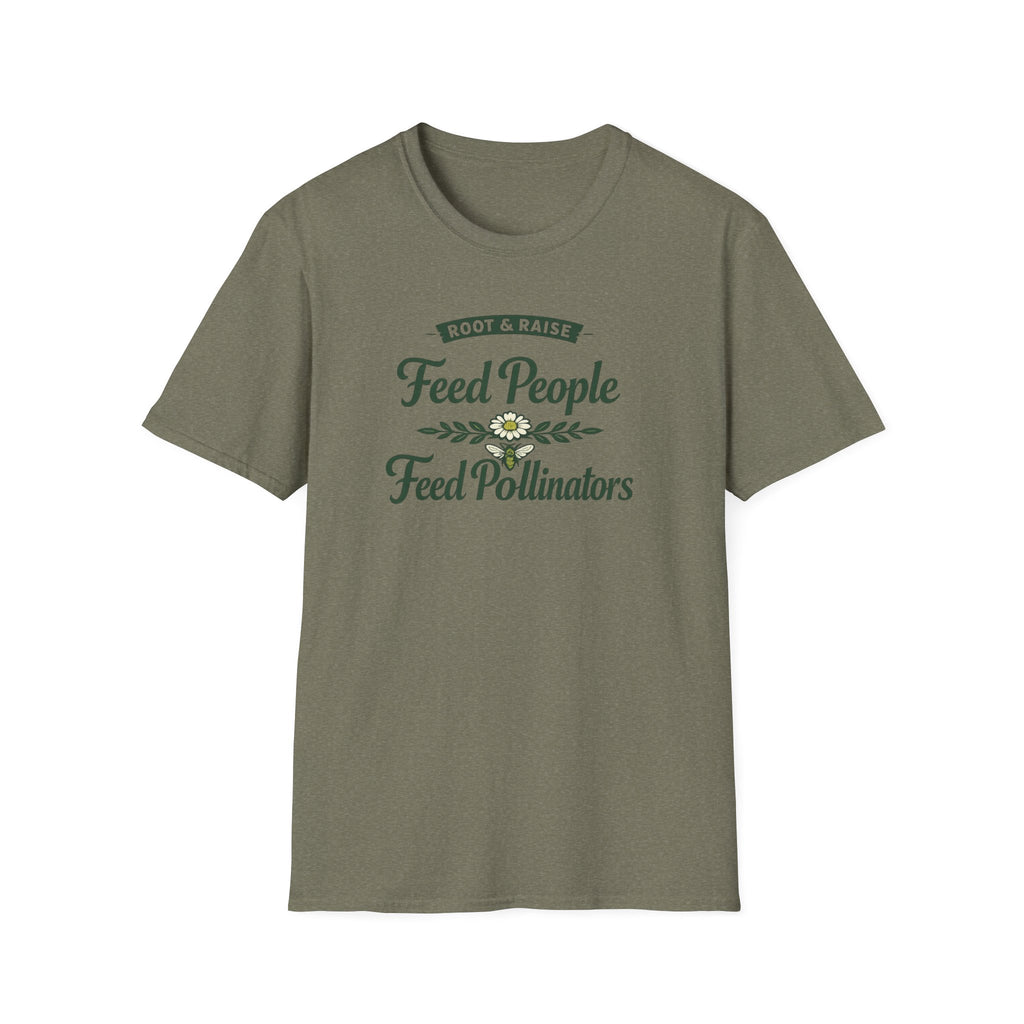 Feed People Feed Pollinators T-Shirt - Heirloom