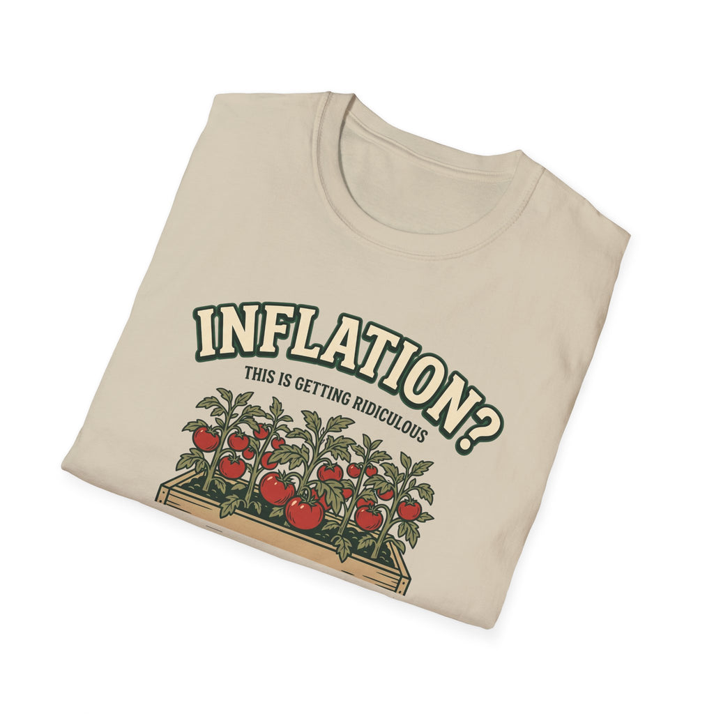 Inflation? I Grow My Own Tomatoes T-Shirt - Ridiculous Light