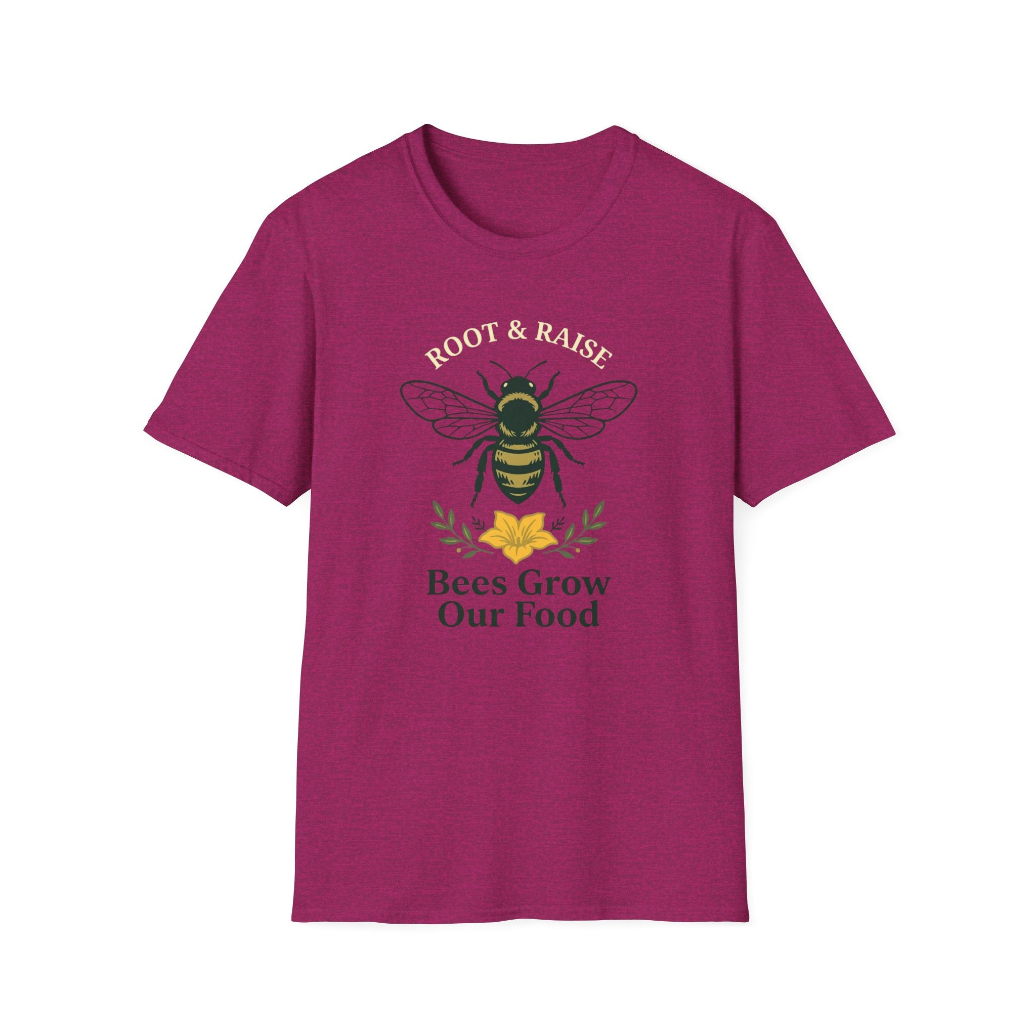 Bees Grow Our Food T-Shirt - Bold