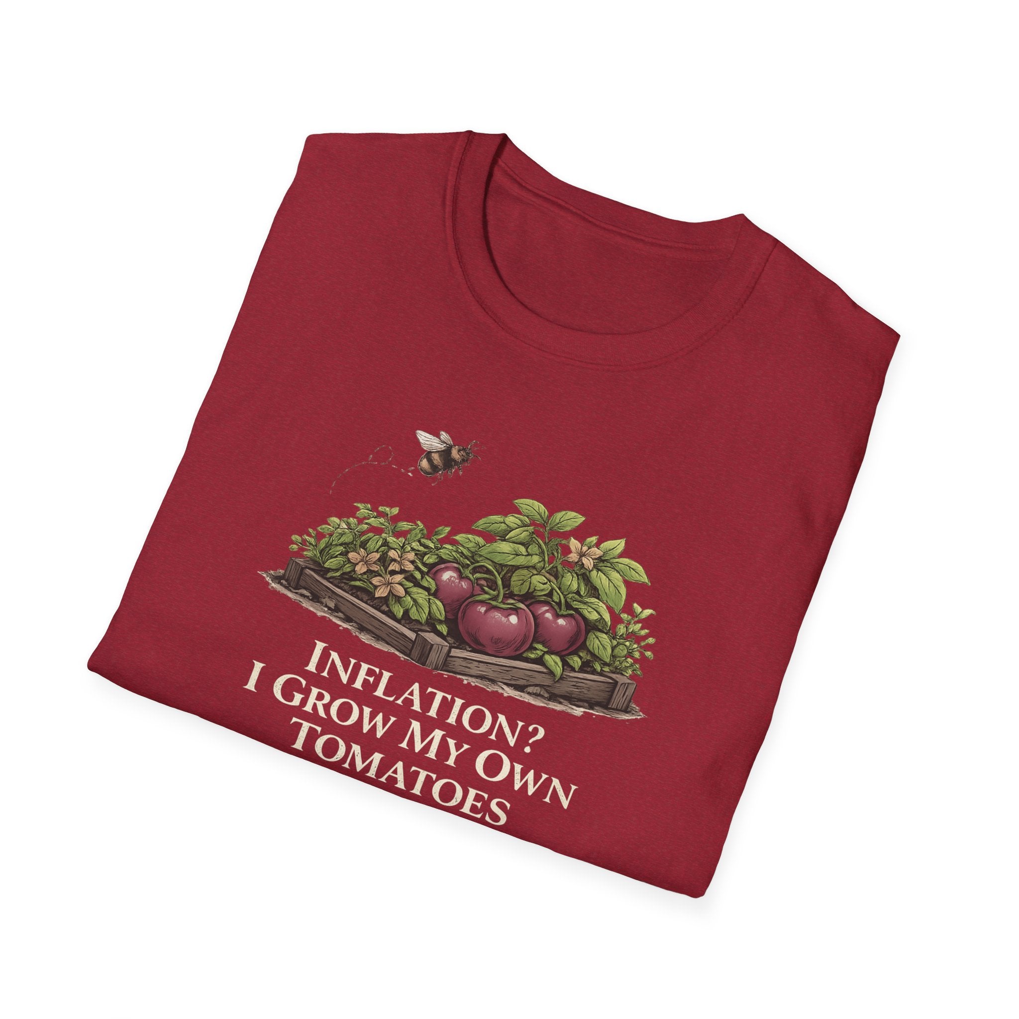 Inflation? I Grow My Own Tomatoes T-Shirt - Dark