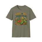 Flowers For Bees Veggies For Me T-Shirt - Illustrated