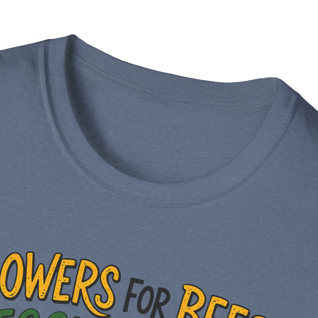 Flowers For Bees Veggies For Me T-Shirt - Illustrated