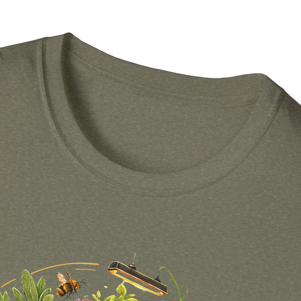 Root and Raise Logo Grow Harvest Repeat T-Shirt
