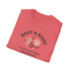 Local Food Starts With Flowers T-Shirt - Sketch