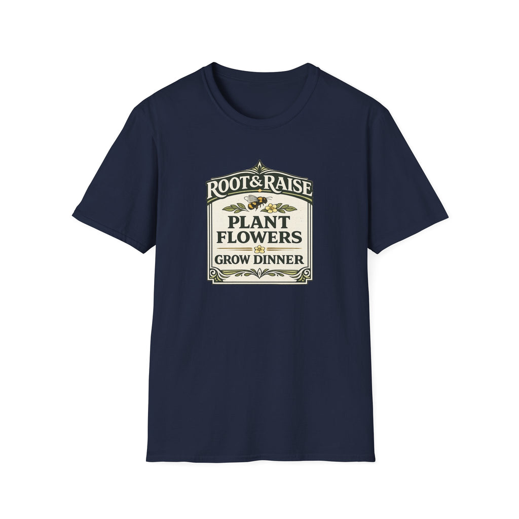 Plant Flowers Grow Dinner T-Shirt - Vintage