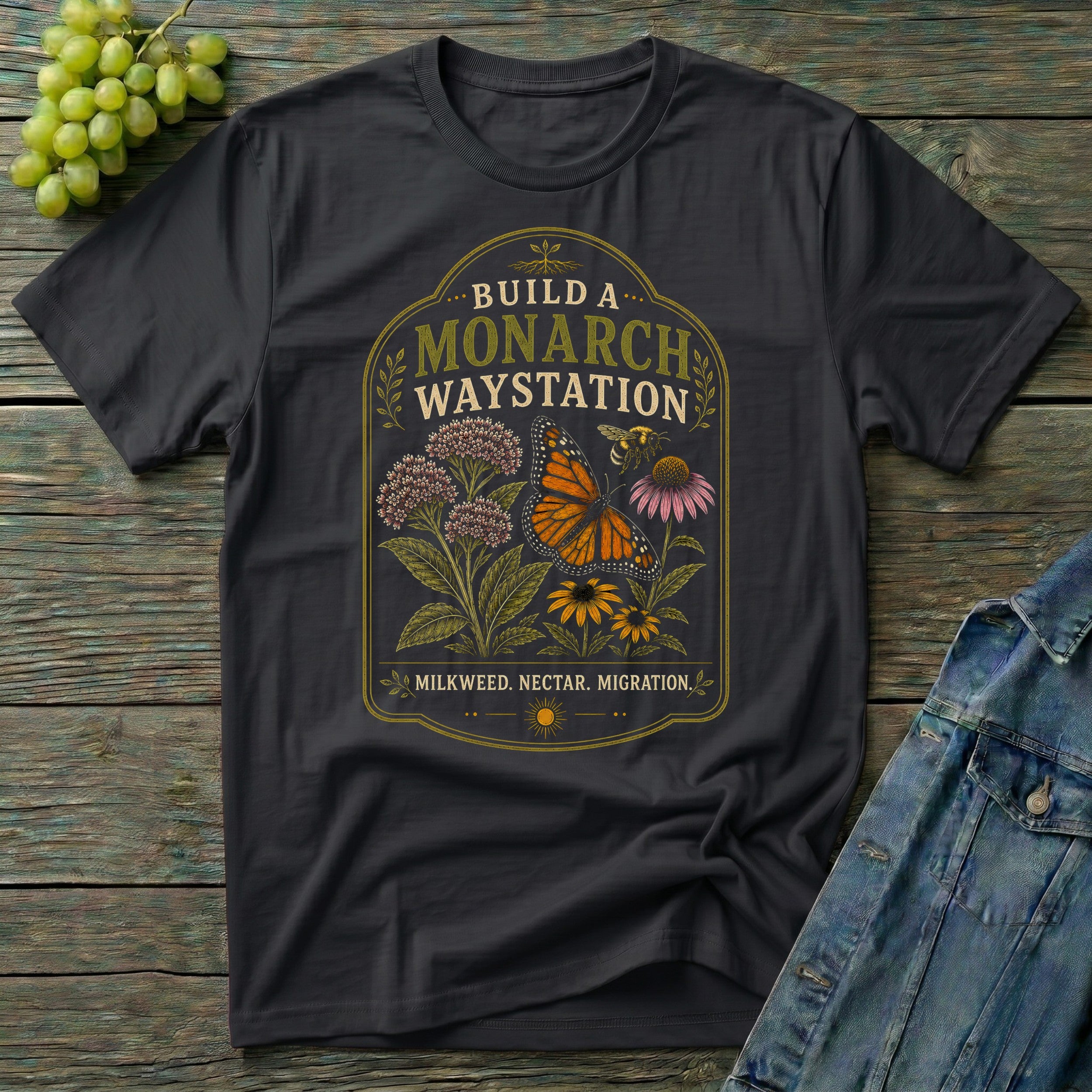 Build a Monarch Waystation Native Plant T-Shirt