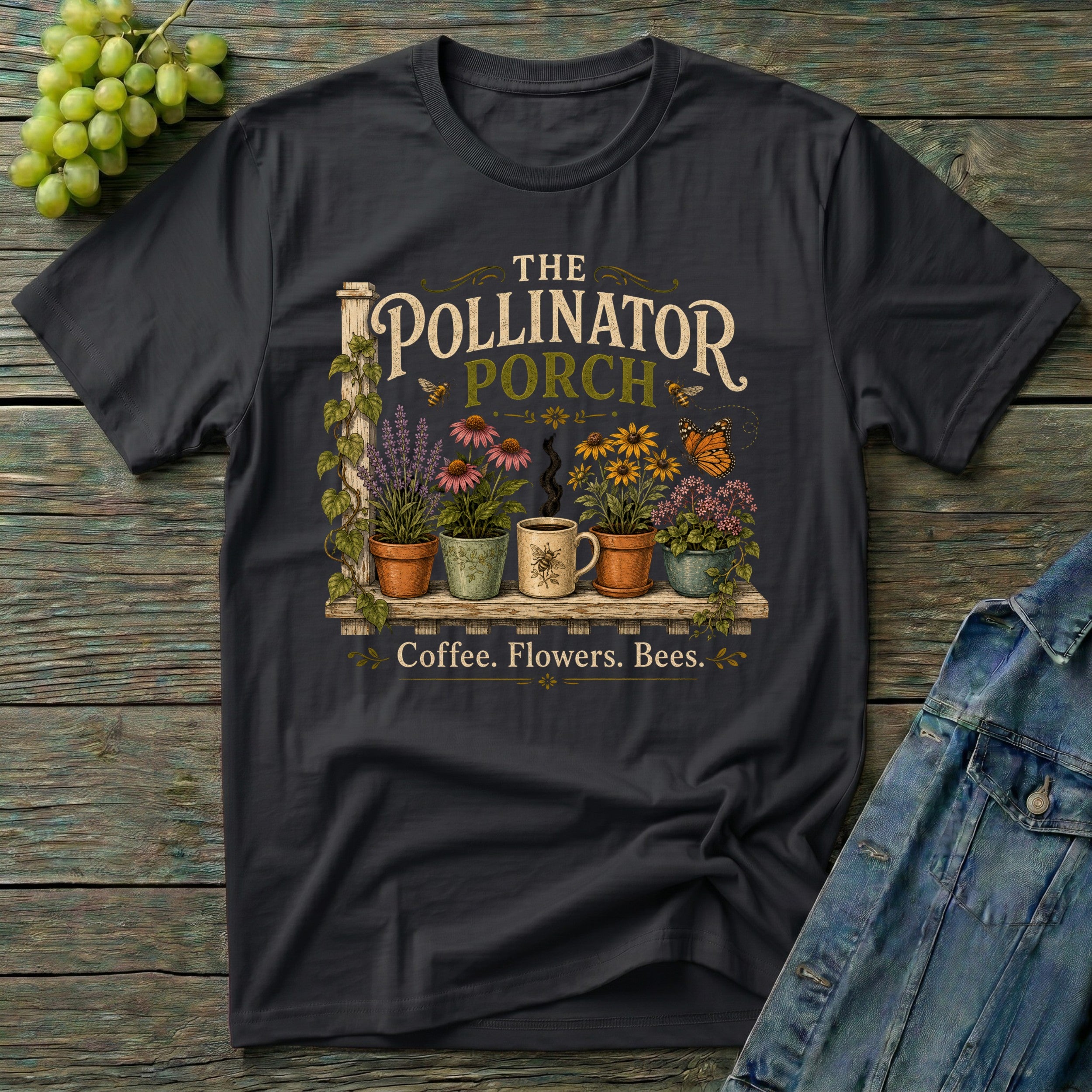 The Pollinator Porch Garden T-Shirt