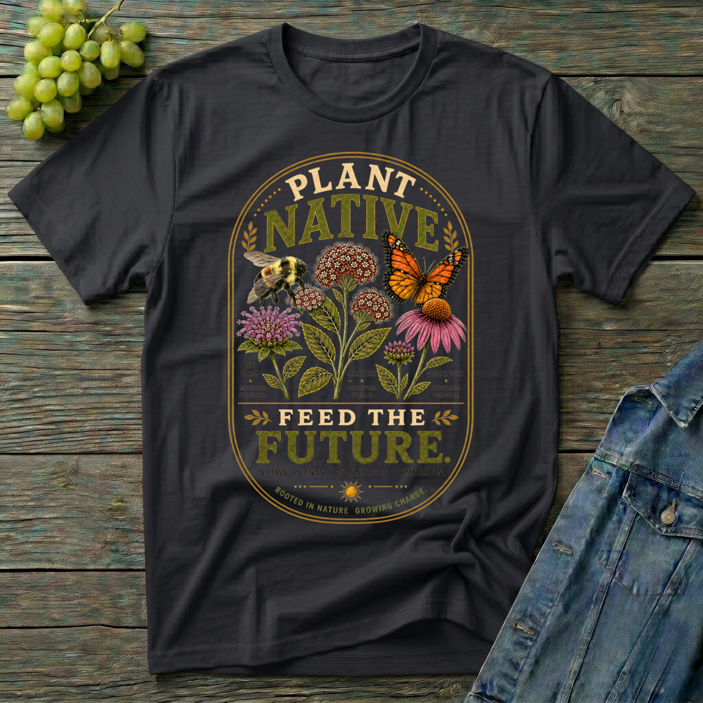 Plant Native Feed the Future Rusty Patch Bumble Bee | Garden T-Shirt