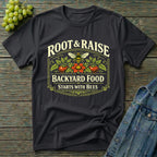 Backyard Food Starts With Bees T-Shirt - Vintage