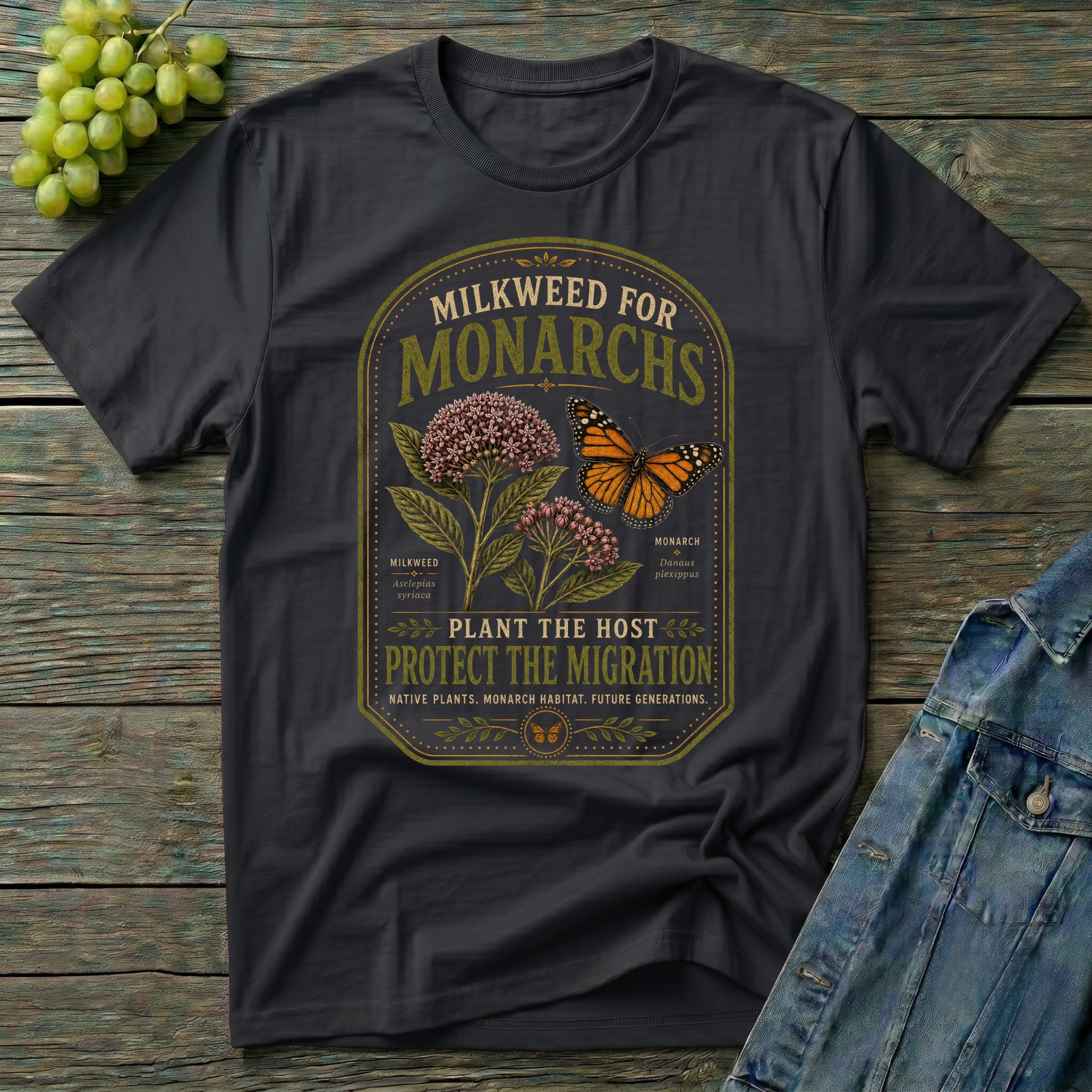 Milkweed for Monarchs Native Plant T-Shirt