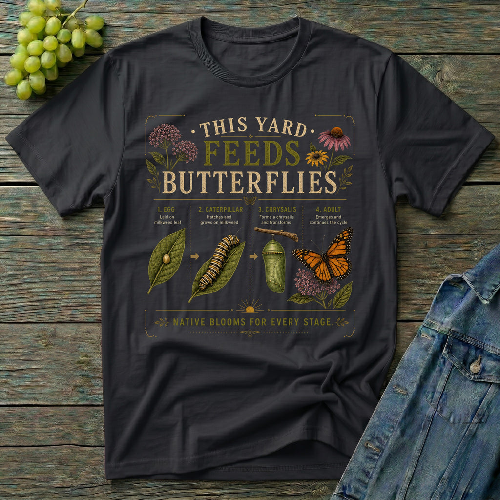 This Yard Feeds Butterflies T-Shirt