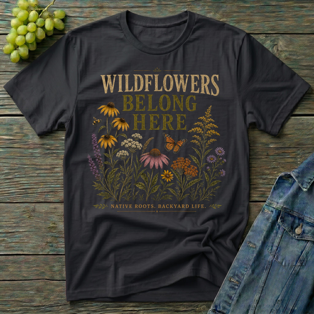 Wildflowers Belong Here Native Plant T-Shirt