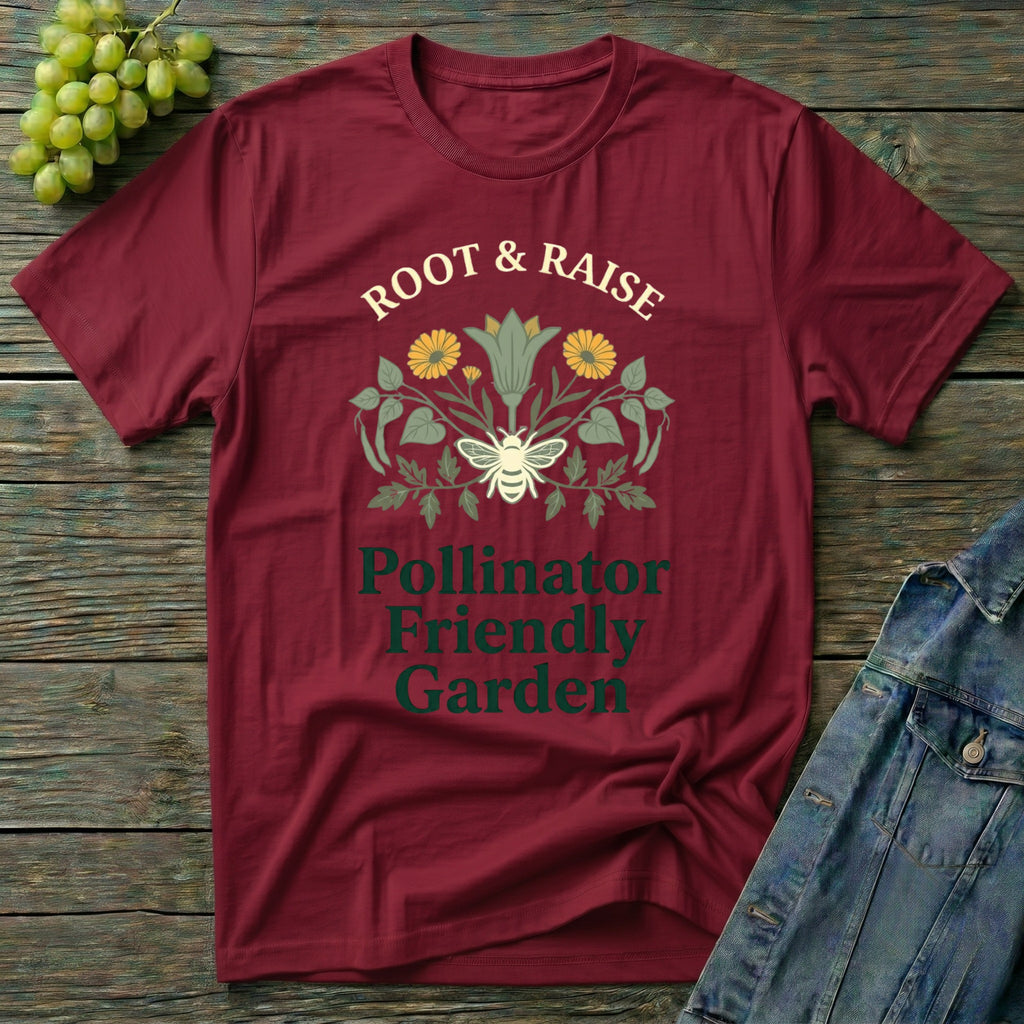 Pollinator Friendly Garden T-Shirt - Sketch