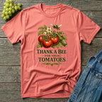 Thank a Bee for Your Tomatoes Bold Gardening T-Shirt