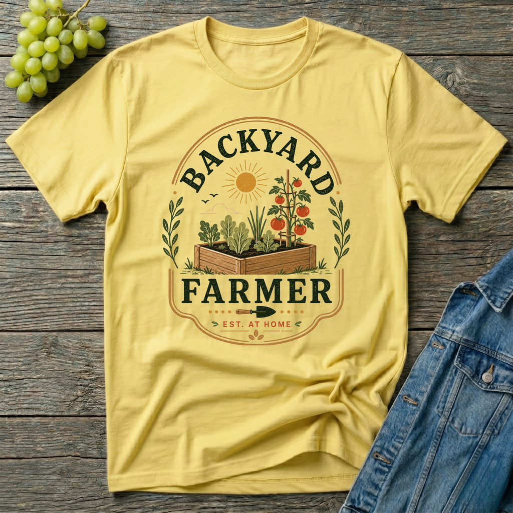 Backyard Farmer Est. At Home Gardening T-Shirt