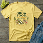 Grow Food Save Seeds Repeat Gardening T-Shirt