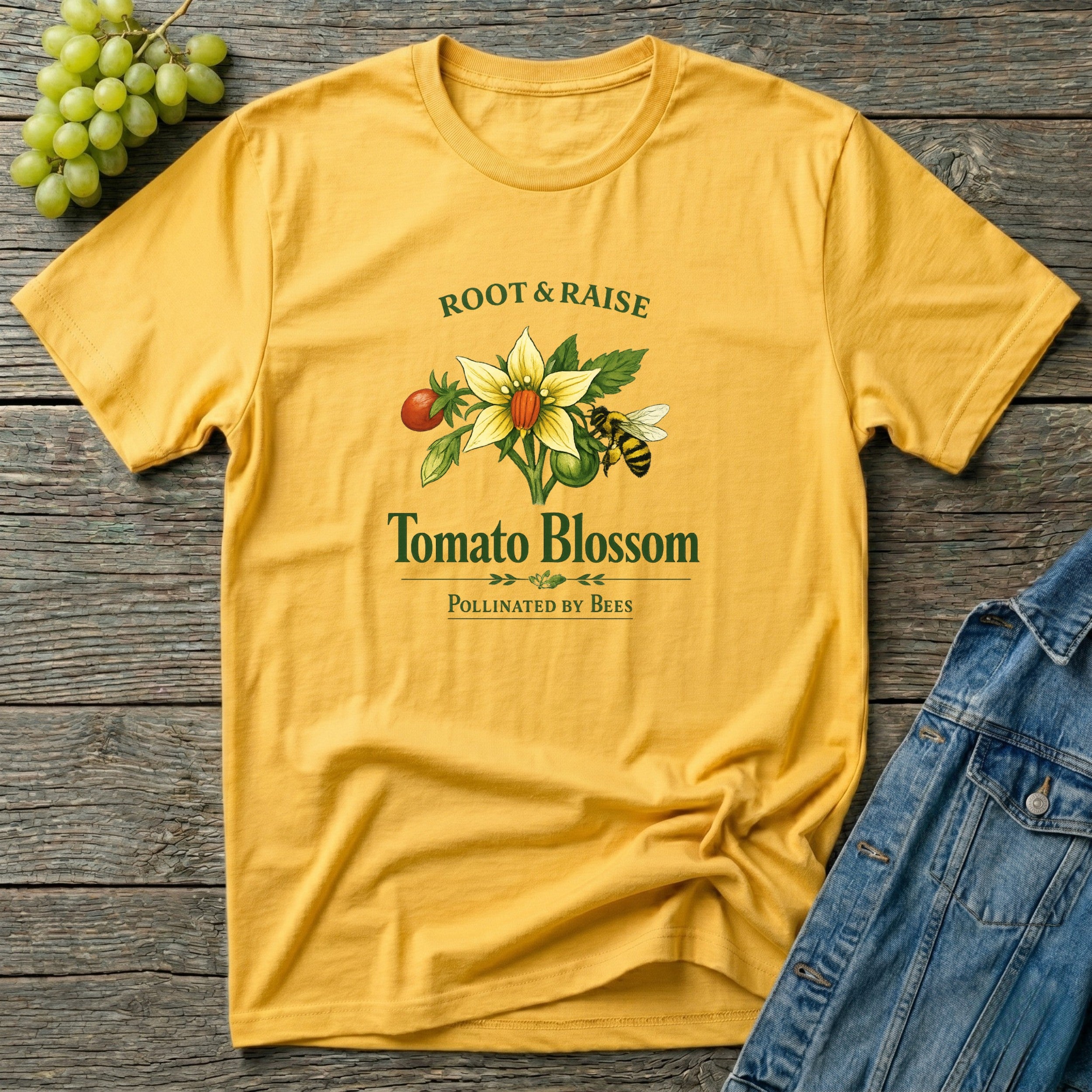 Tomato Blossom Pollinated By Bees T-Shirt