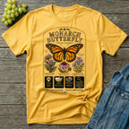 Monarch Butterfly Native Pollinator Field Guide T-Shirt