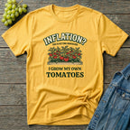 Inflation? I Grow My Own Tomatoes T-Shirt - Ridiculous Light