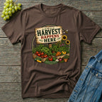 Harvest Happens Here Gardening T-Shirt