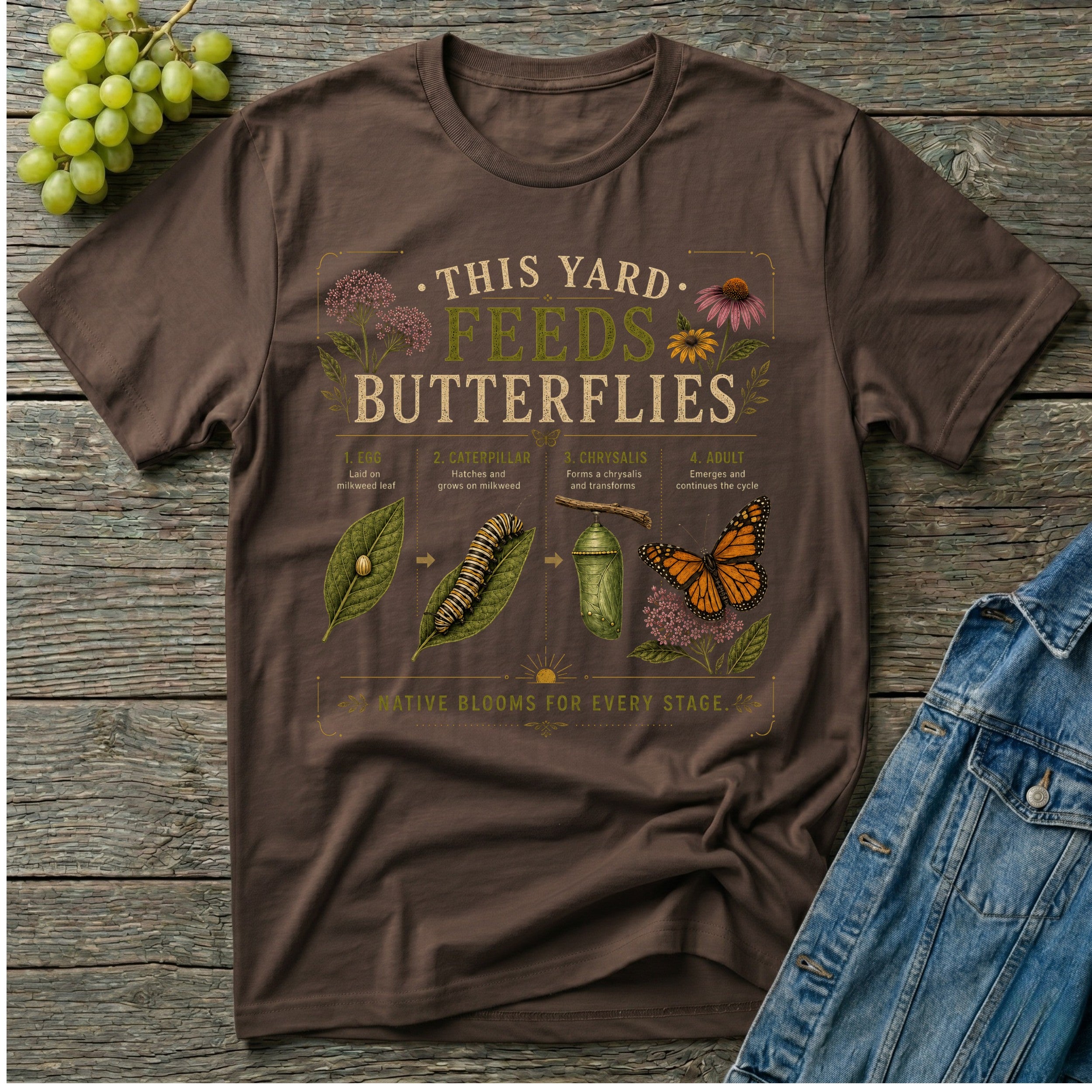This Yard Feeds Butterflies T-Shirt