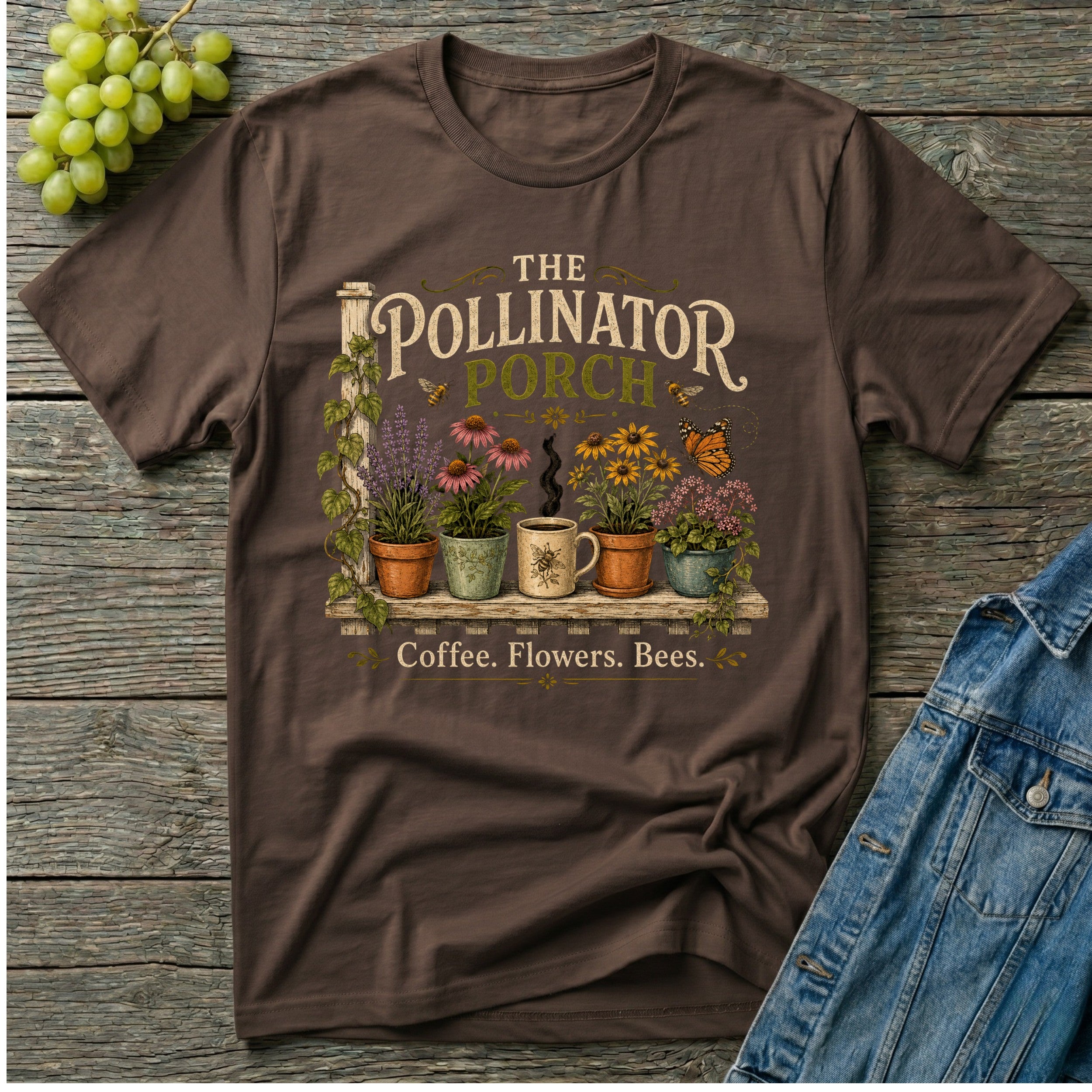 The Pollinator Porch Garden T-Shirt