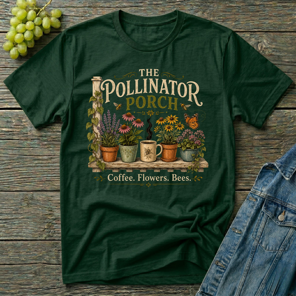 The Pollinator Porch Garden T-Shirt