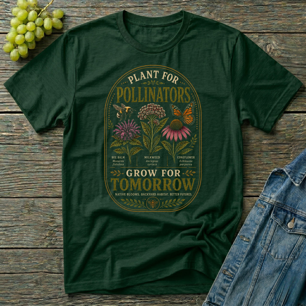Plant for Pollinators Grow for Tomorrow T-Shirt