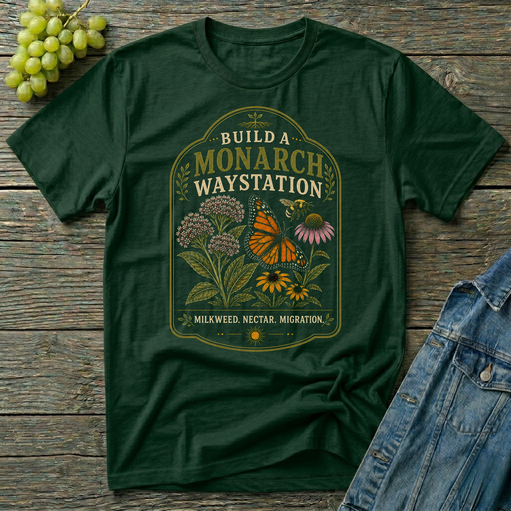 Build a Monarch Waystation Native Plant T-Shirt
