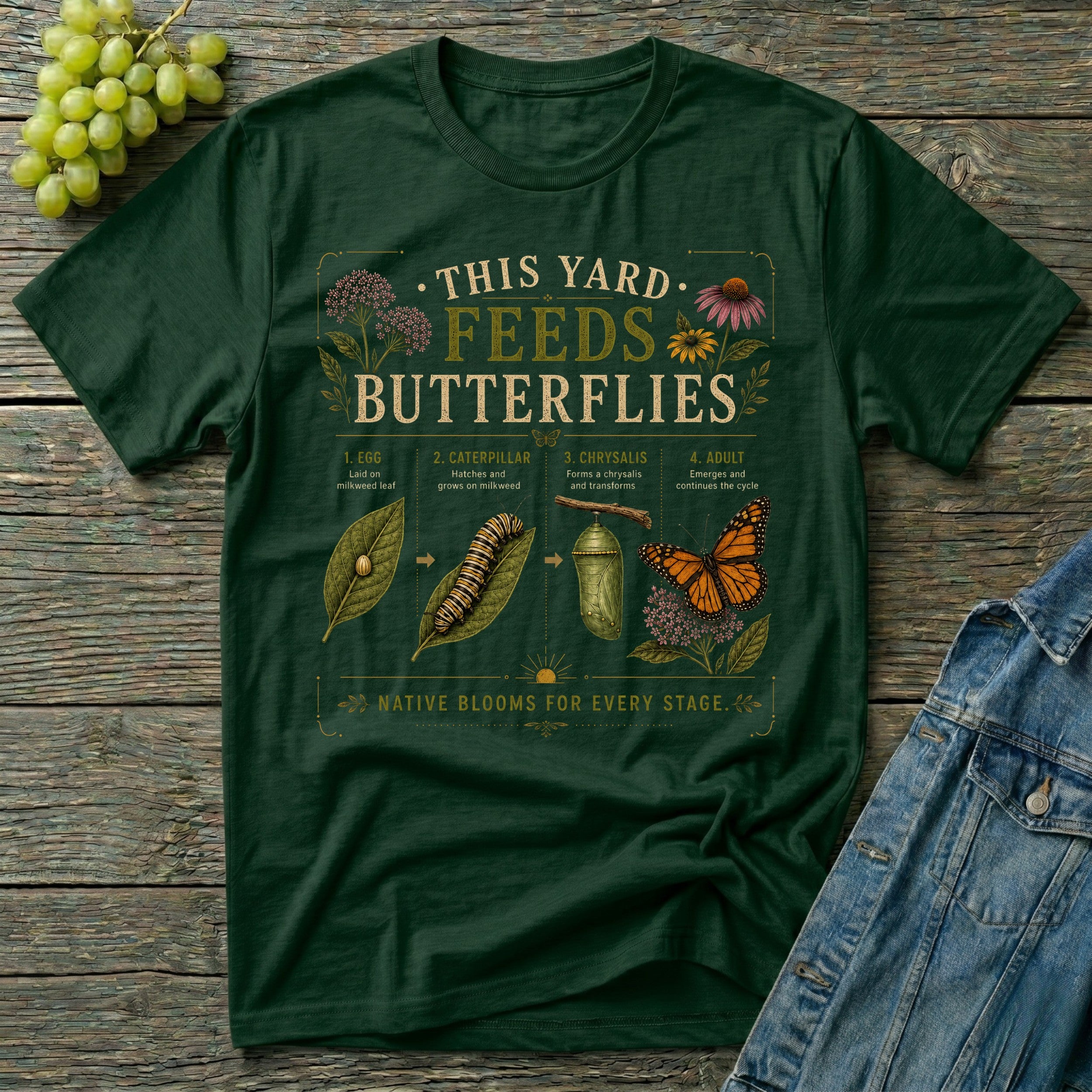 This Yard Feeds Butterflies T-Shirt
