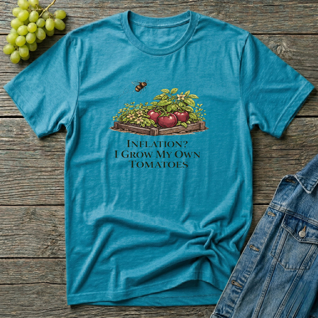 Inflation? I Grow My Own Tomatoes T-Shirt - Light