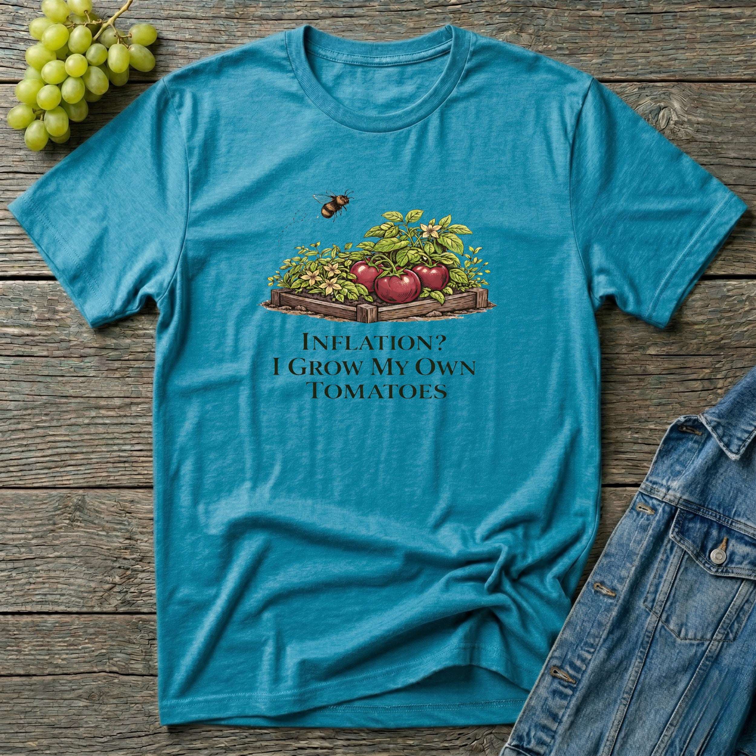 Inflation? I Grow My Own Tomatoes T-Shirt - Light