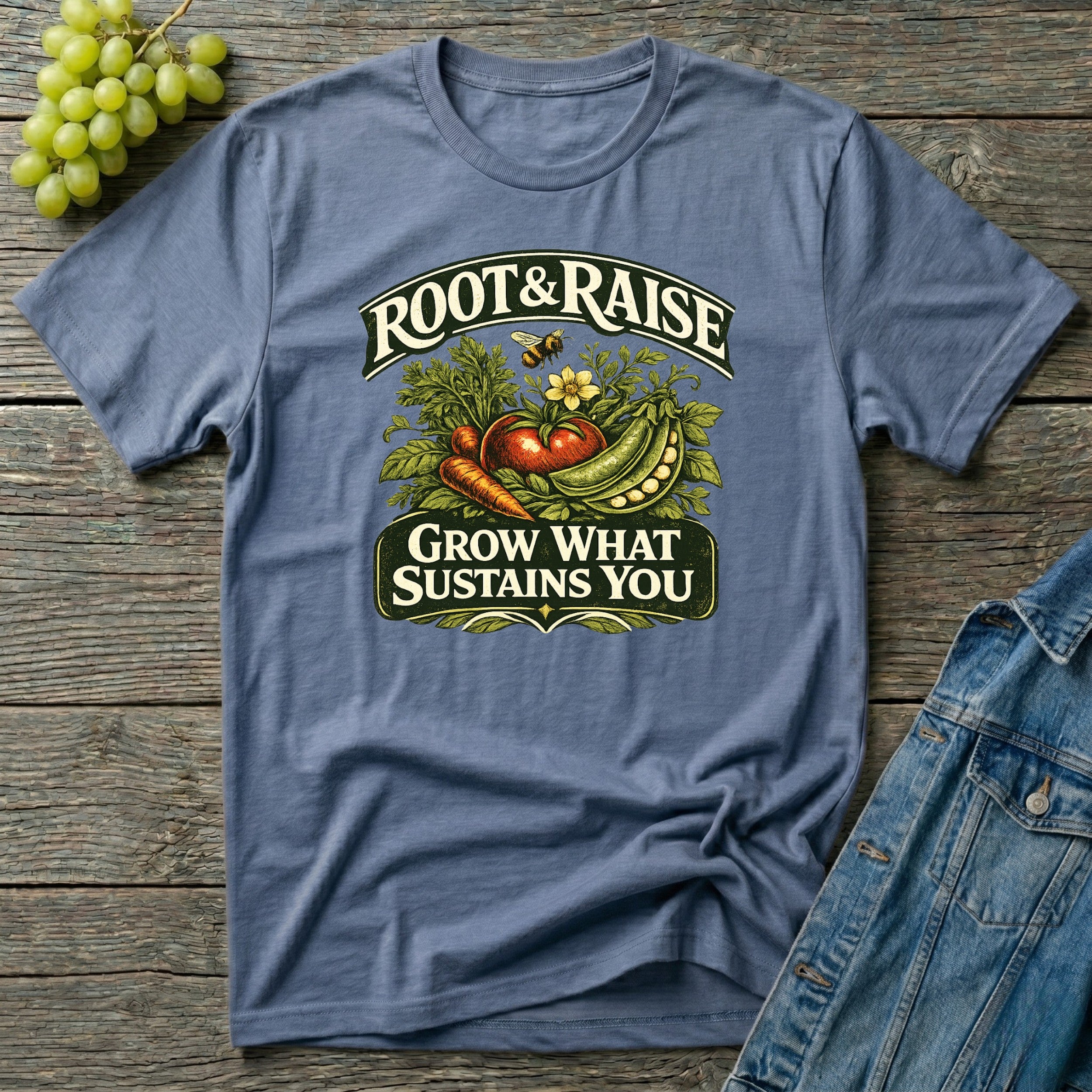 Grow What Sustains You T-Shirt - Illustrated