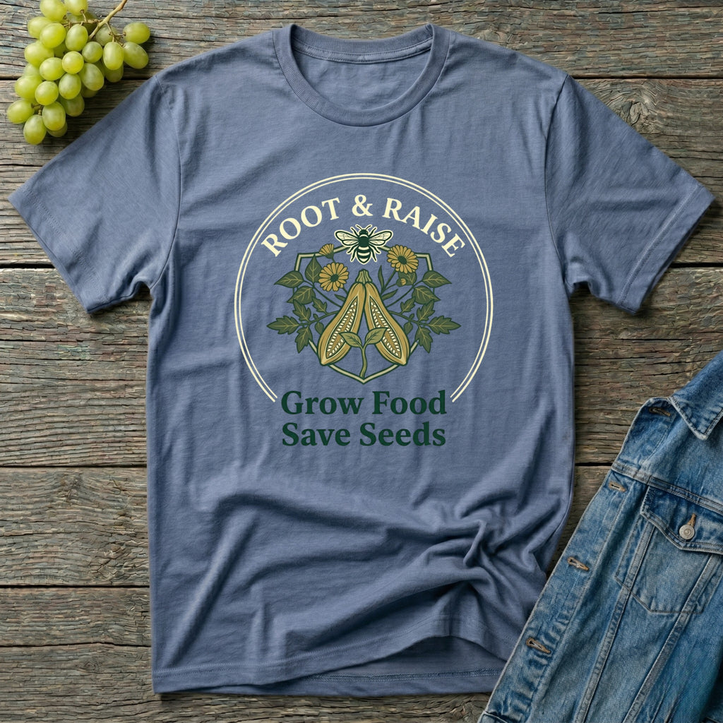 Grow Food Save Seeds T-Shirt - Vintage