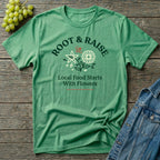 Local Food Starts With Flowers T-Shirt - Sketch
