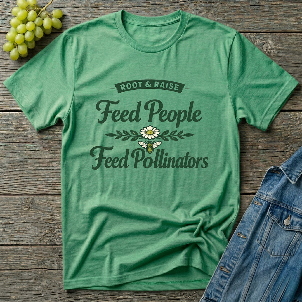 Feed People Feed Pollinators T-Shirt - Heirloom