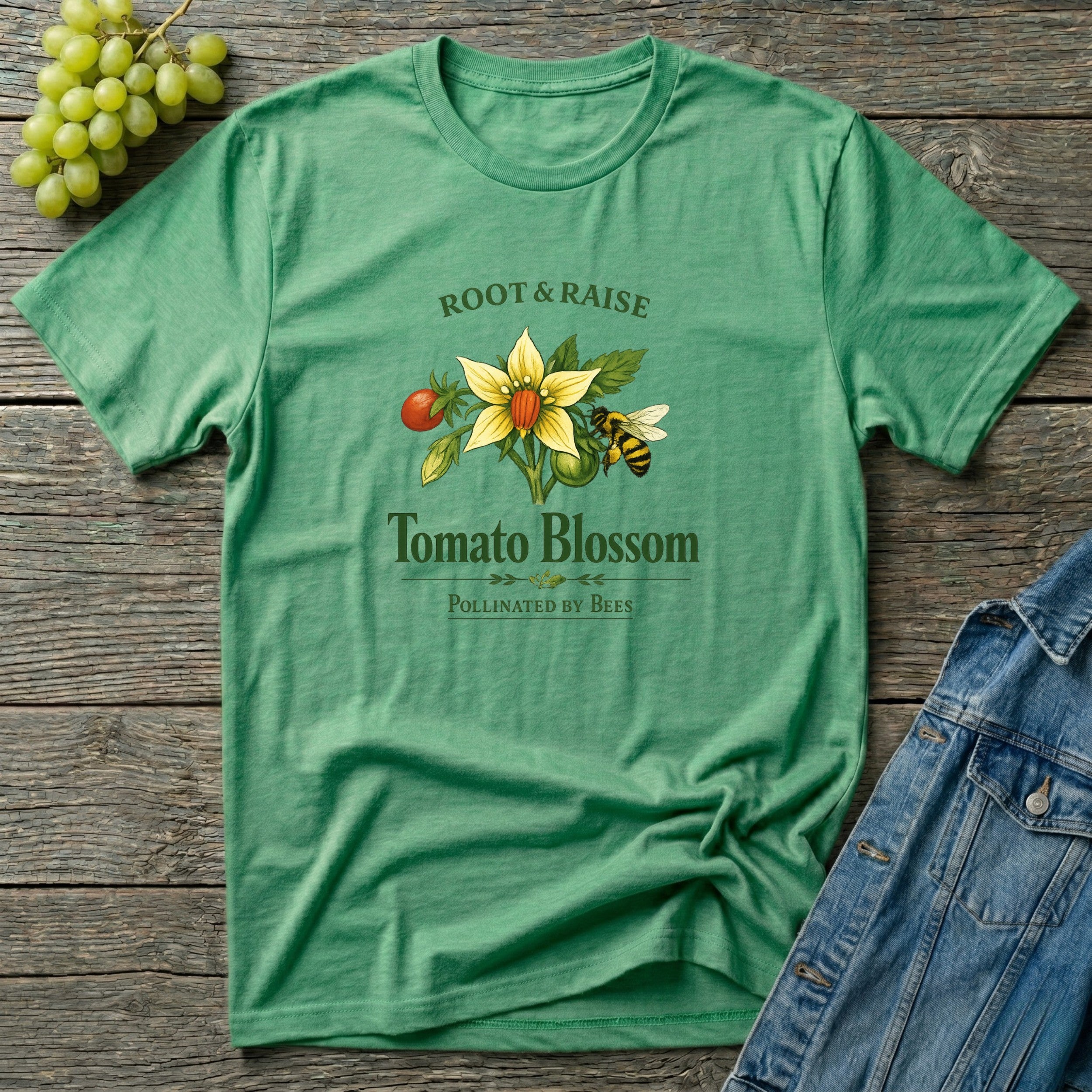 Tomato Blossom Pollinated By Bees T-Shirt
