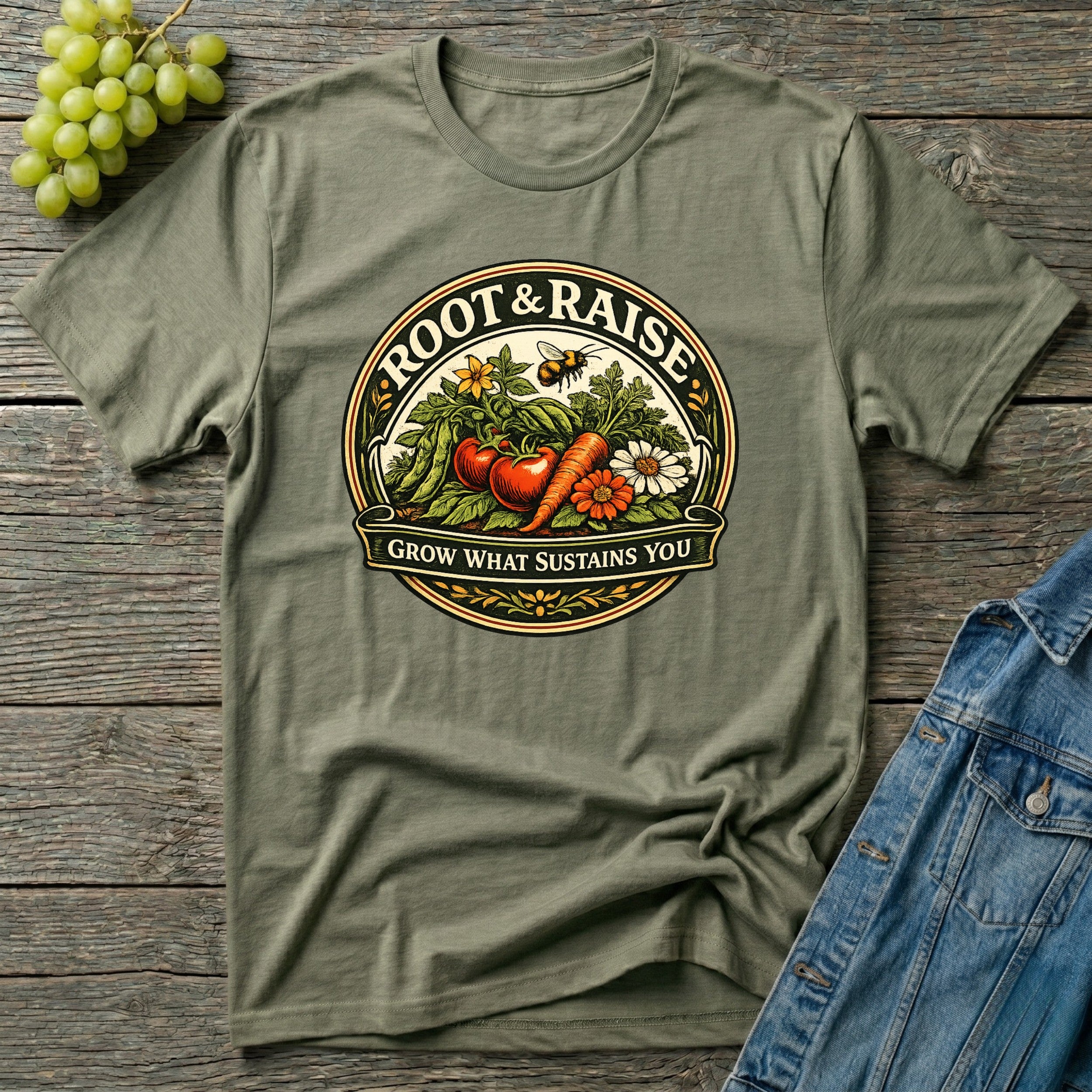 Grow What Sustains You T-Shirt - Vintage